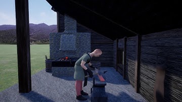 WIP UE4 Blacksmith Animations