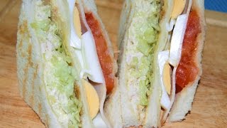 كلوب ساندويش بالدجاج/شيف احمد Chicken Club Sandwich