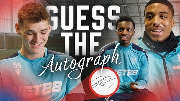 "JP... YOUR SIGNATURE IS AWFUL 🤣✍️" | Guess the Crystal Palace Autograph 📝