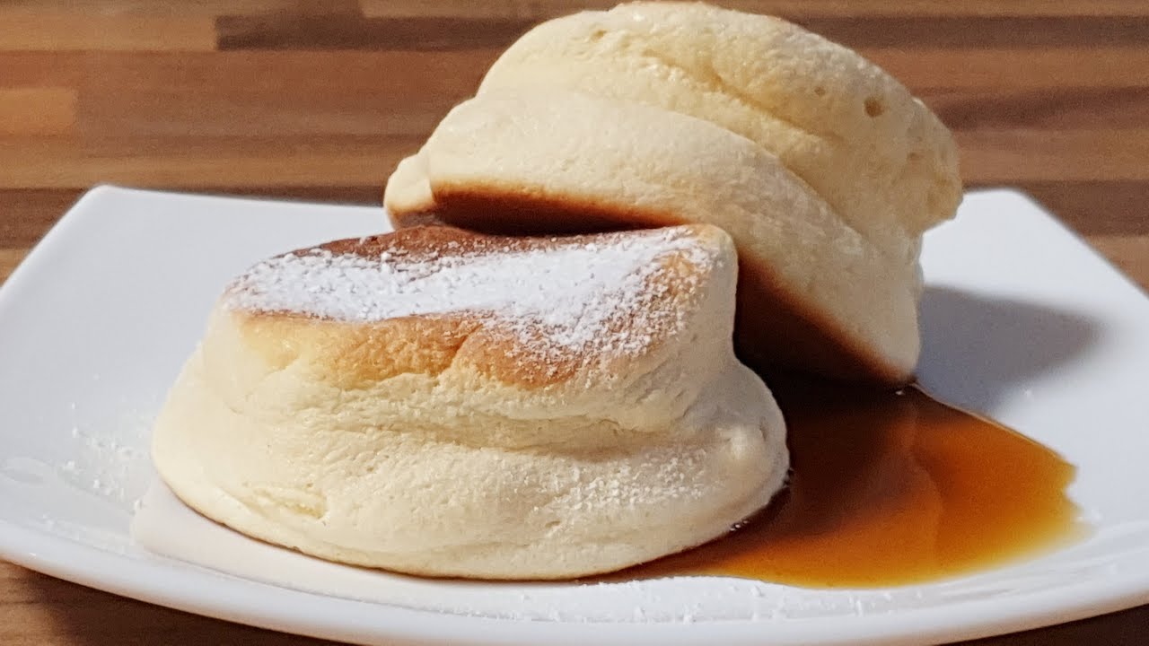 Amazing Souffle Pancake (No Baking Powder & 1 egg only) - YouTube