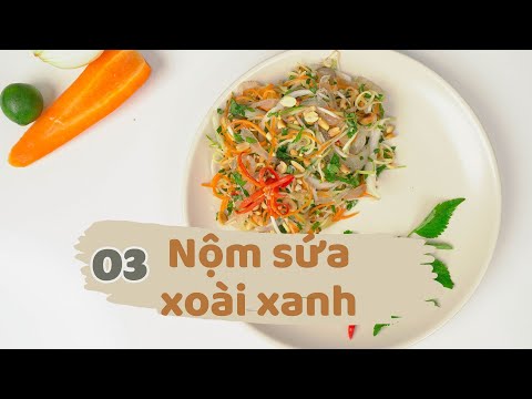 Video Cách làm nộm sứa xoài xanh, cà rốt, hành tây ngon giòn... - youtube