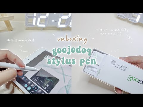 🥝 unboxing and review - goojodoq stylus pen for android and ios devices (best apple pencil dupe!)