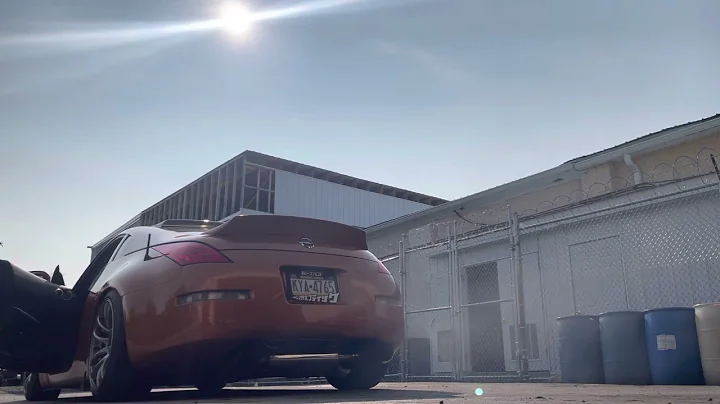 350z berks resonated test pipes - invidia Gemini cat back