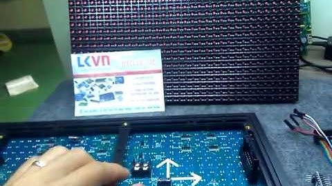 Điều khiển board led matrix P10 bằng mạch arduino P1