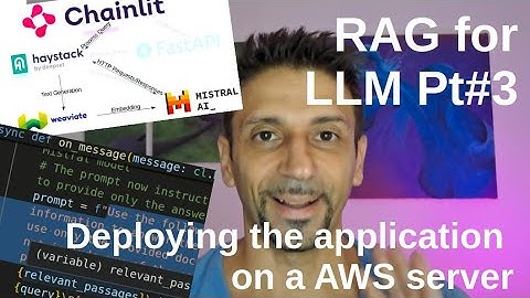 LLM Application with Chainlit, Mistral.AI, Haystack & Weaviate Pt 3. Deploying on a AWS server