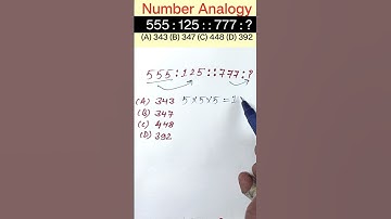 Number Analogy Reasoning Short Tricks | #reasoning short tricks #rrbntpc#rrb #ssccgl #sscgd #sscchsl