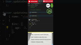 Mongoose Update Operators Explained | $inc, $set, $unset, $rename, upsert in Node.js