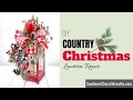 How to Country Christmas Lantern Topper | DIY Christmas Lantern Swag | Lantern Flower Arrangement