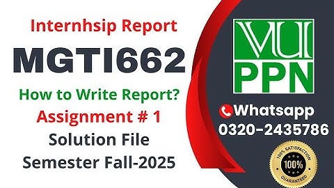 MGTI662 Assignment 1 solution fall 2025 mgti 662 internship report #mgti #662 #mgti662 #internship