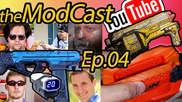 "Nerf vs YouTube" feat. Jangular, OutOfDarts, ThunderDomeDoc - ModCast Ep.4 | MakeTestBattle