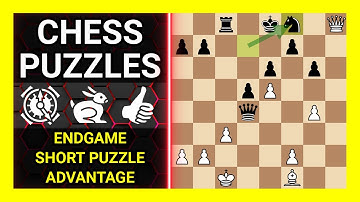 Chess Puzzles to Practice. Themes: Endgame, Short puzzle, Advantage. Learn Chess
