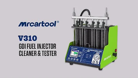 MRCARTOOL V310 Car GDI Fuel Injector Tester Cleaning Machine 6 Cylinders 110V 220V Diagnostic Tool