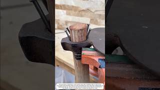 Technique for attaching a hoe handle using nails #shorts