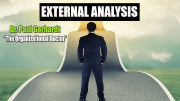 External Analysis | Entrepreneurial lessons Video 4 | Dr. Paul Gerhardt