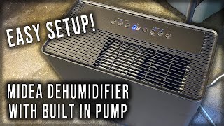 Midea Dehumidifier 50 Pint with Pump Real-Time Setup | Model # MAD50PS1AWBL