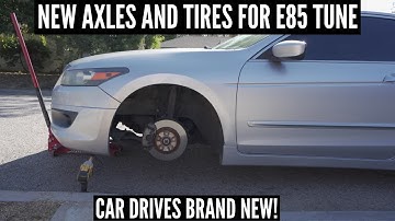 UPDATE ON E85 TUNE + NEW AXLES & TIRES FOR ACCORD V6! 2008 Honda Accord V6 Build @abc.garage