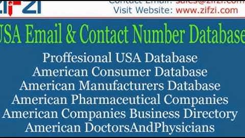 USA B2B-B2C Mailing Lists, Emails Database Canadian.