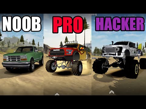 NOOB vs PRO vs HACKER in Offroad Outlaws