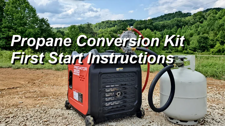 Propane conversion kit, first start instructions