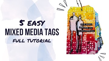 Bright and Vibrant Mixed Media Tag Techniques | Start with a Mark 2025