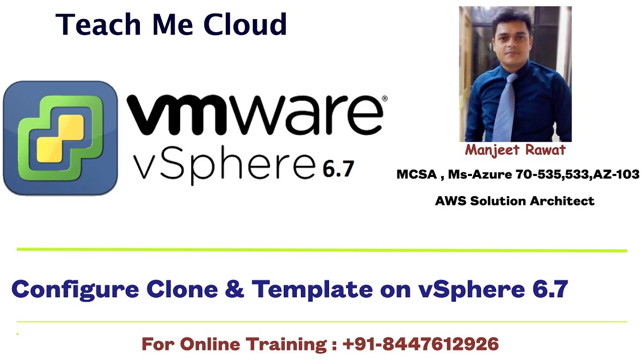 Create Clone and Template on VMware vSphere 6.7 in Hindi ! Virtual ...