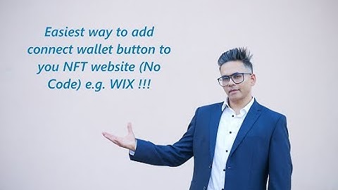 Add "Connect Wallet" button in your NFT Website (Wix)