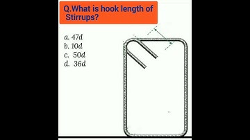What is hook length of Stirrups ?|Sea Of Construction|Civil Engineering World|Site Work