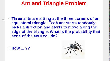 Interview Puzzle - 2 : Ant and Triangle Problem