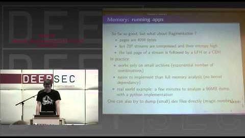 DeepSec 2010 Android Reverse Engineering and Forensics