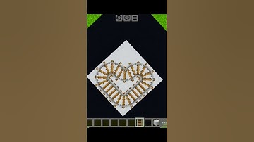 Minecraft viral rail heart track #shorts