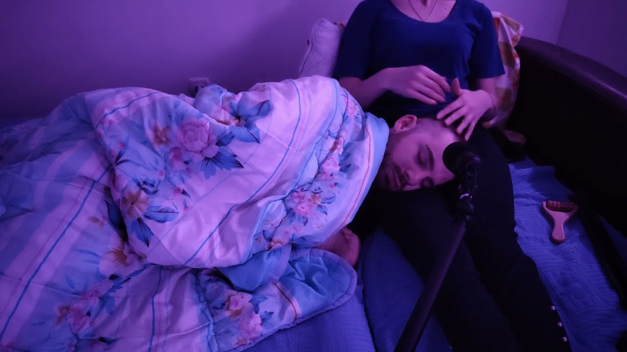 ASMR Cozy Lap Cuddling & Scalp Massage for Deep Sleep