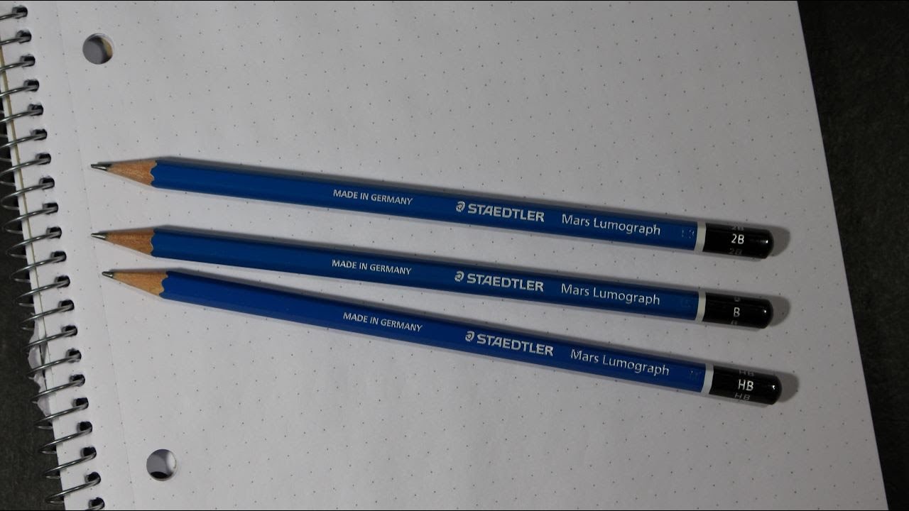 Обзор карандашей Staedtler Mars Lumograph Pencils HB - B - 2B
