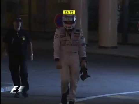 Monaco 2006 Epic Kimi Rikknen - Going straight to his Yacht after Heat Shield Blow up! ?