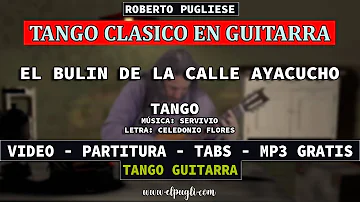 El bulín de la calle Ayacucho - tango guitar Pugliese - score online