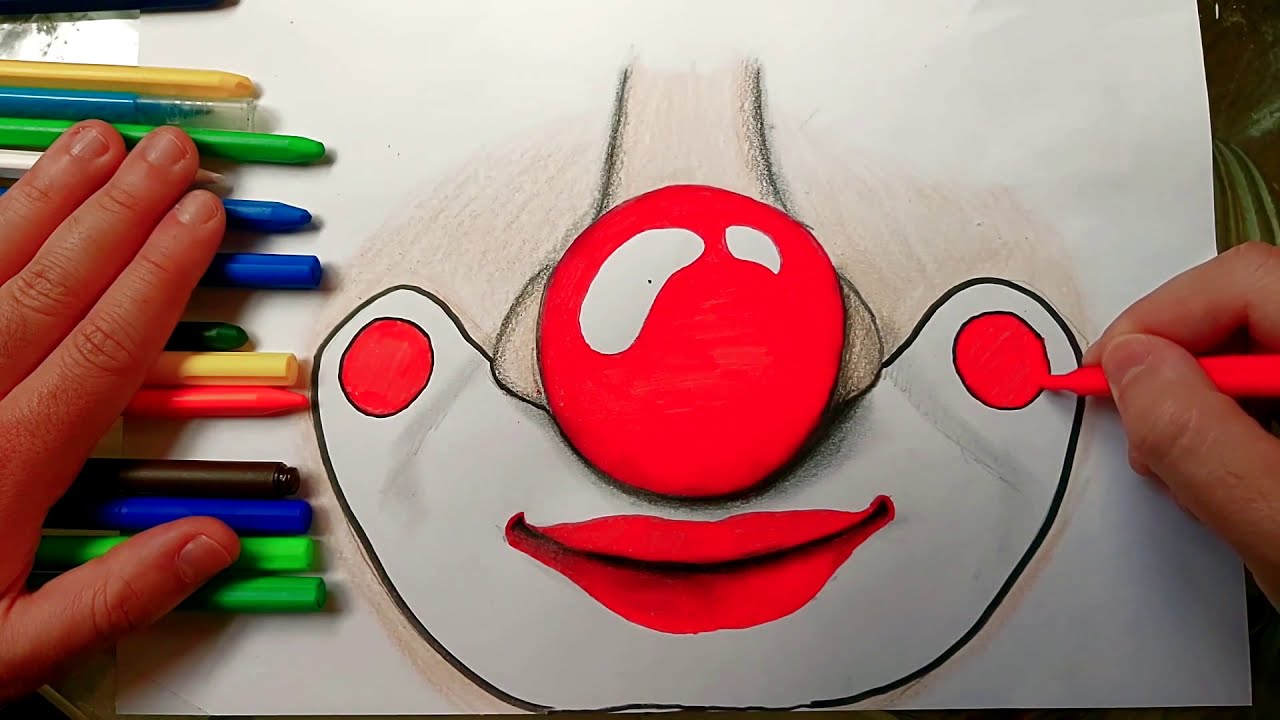 Coloriage Tete De Clown Rigolo - Coloriage Clown Sur ...