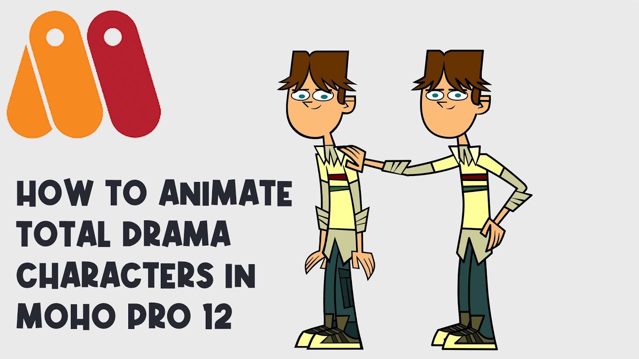 How to Animate Total Drama Characters - Part 1 (Moho Pro 12 Tutorial) 