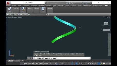 Unfold Surfaces Inside AutoCAD
