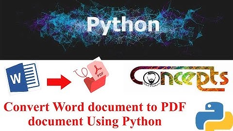 Convert Word Document to Pdf Document using python