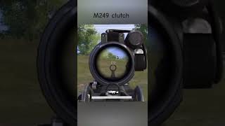 #m249clutch#bgmishorts#pubgmobile #2v1Clutch #LMGPower #SquadWipe #NoReload