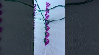 borderline stitch #amazing #embroidery #beautiful