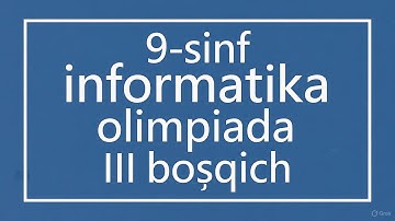 9-sinf informatika viloyat bosqich C masala 2024
