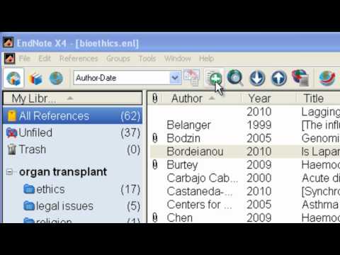 EndNote:  Adding References Manually