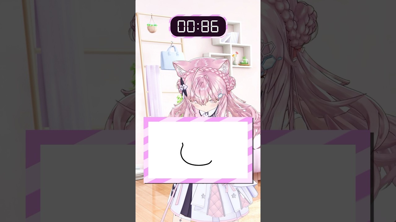 あのホロメンの似顔絵を描いて当てさせろ!!【5.4秒チャレンジ】 #shorts #ホロライブ #hololive #博衣こより #54チャレ