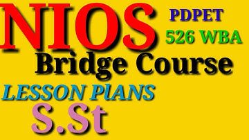 526#s.st#Lesson plans##Nios#PDPET##Learning is fun with me