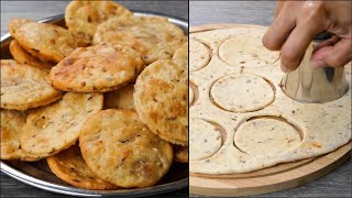 Khasta Jeera Pudi Recipe | How To Make Jeera Puri | Crispy Flour Jeera Puri | Teatime Snacks Recipe
