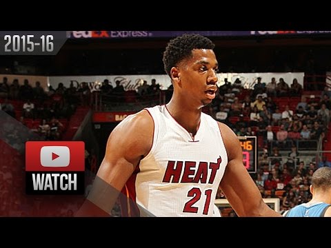 Hassan Whiteside Triple-Double Highlights vs Timberwolves (2015.11.17) - 22 Pts, 14 Reb, 10 Blk