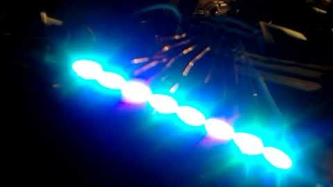 ShiftPWM running on 8 RGB LEDs 3 595s