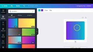 How to customize the color of a Gradient in Canva screenshot 5