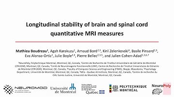 Boudreau et al,  "Longitudinal stability of brain and spinal cord quantitative MRI measures" ISMRM23