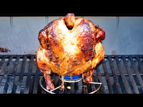 Beer Can Chicken on Grill